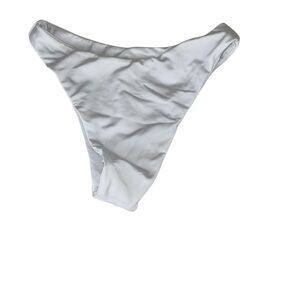 BuffBunny Collection Bikini Bottom Size S Small NWT White Beach Classic